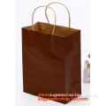 custom shopping kraft eco paper bag, logo printed shopping bag ,gift bag,paper bag with handle, recycled shopping paper bags,bro